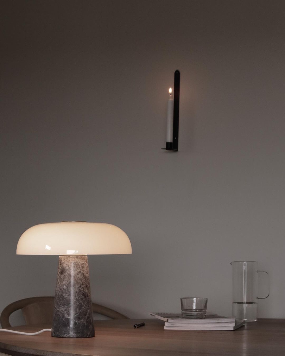 Glossy | Lampe à poser | Gris