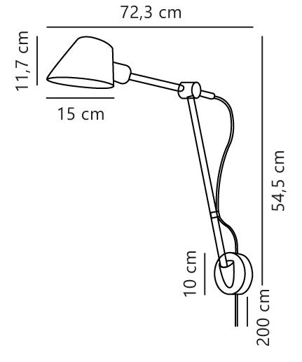Stay Long | Vägglampa | Svart
