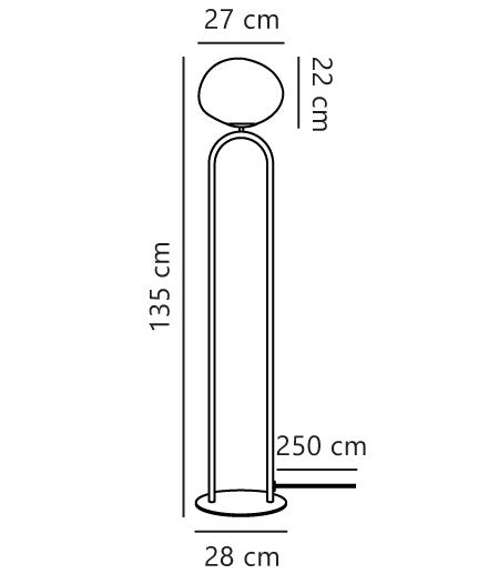 Shapes | Lampadaire | Laiton