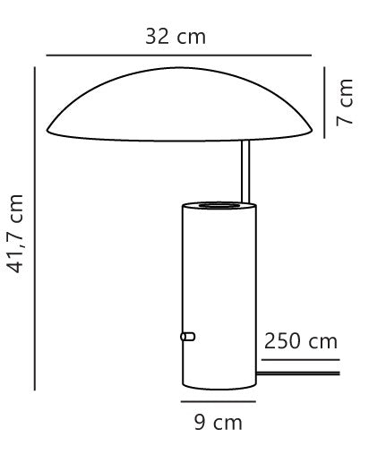 Mademoiselles | Bordslampa | Svart