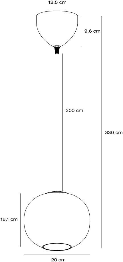 Navone 20 | Taklampa | Vit