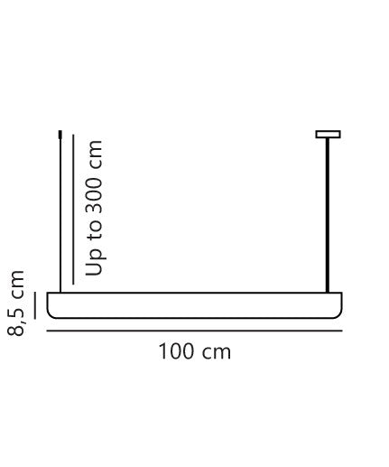 Beau 100 | Taklampa | Svart