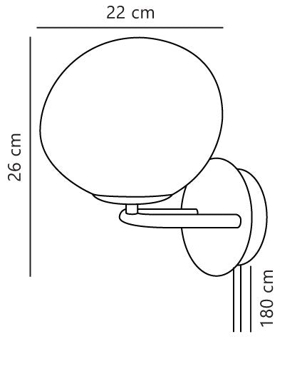 Shapes | Vägglampa | Mässing