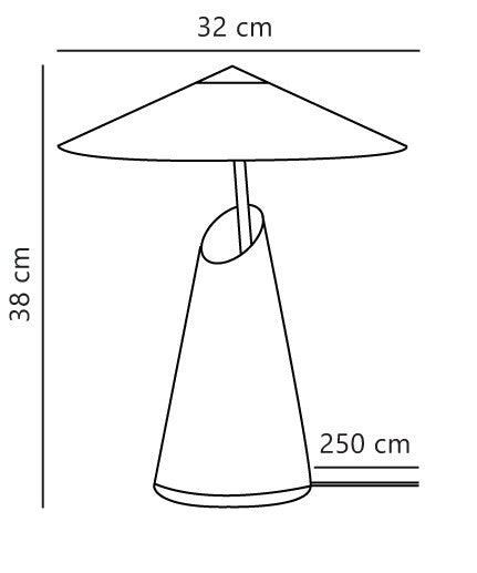 Taido | Bordslampa | Brun