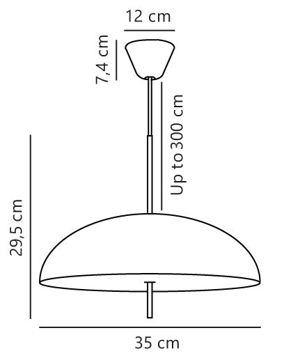 Versale 35 | Pendelleuchte | Braun