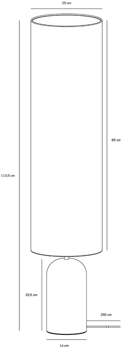 Talli | Gulvlampe | Brun