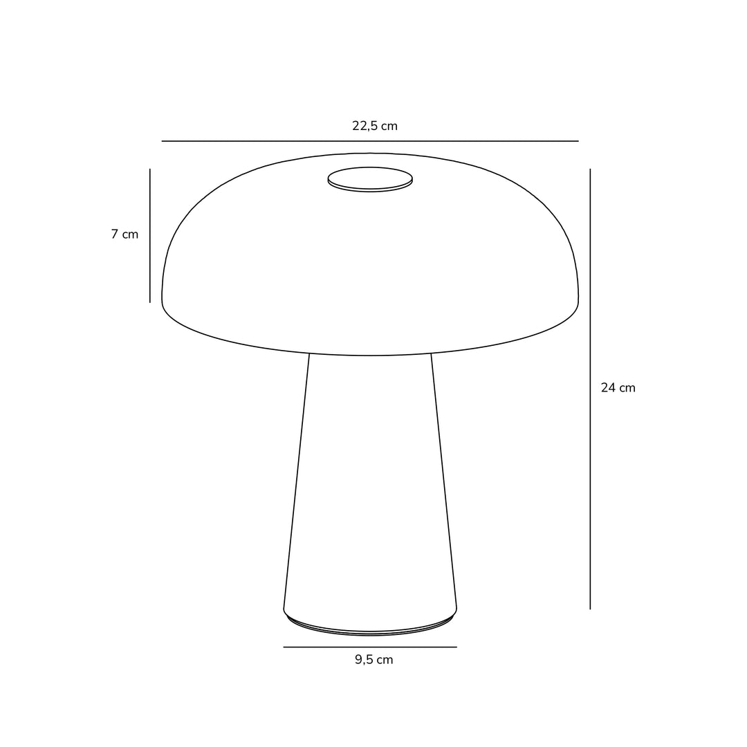 Glossy Mini Portable | Bordslampa | Gråbrun