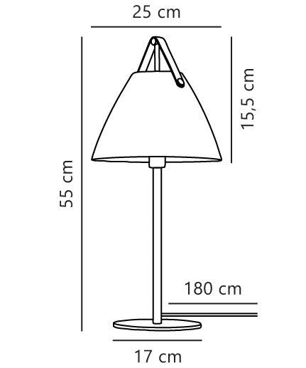 Strap | Bordslampa | Svart