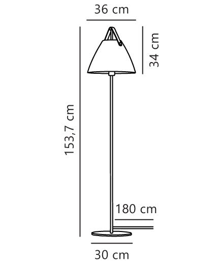 Strap | Lampadaire | Blanc