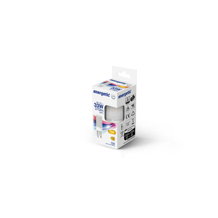 G9 | 3000 Kelvin | 370 Lumen | Not dimmable