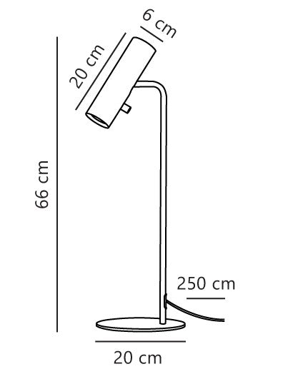 MIB 6 | Bordslampa | Svart