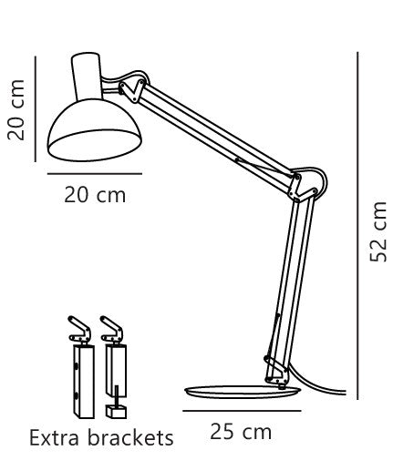 Arki | Bordslampa | Svart