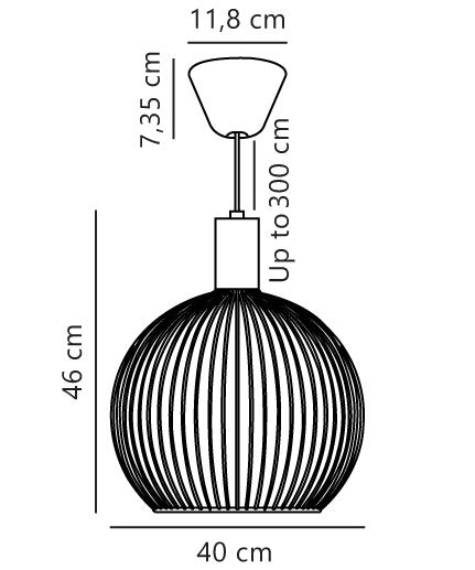 Aver 40 | Pendant | Black