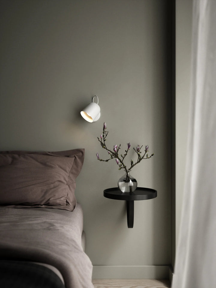 Angle GU10 | Wandlamp | Wit/Telegrijs