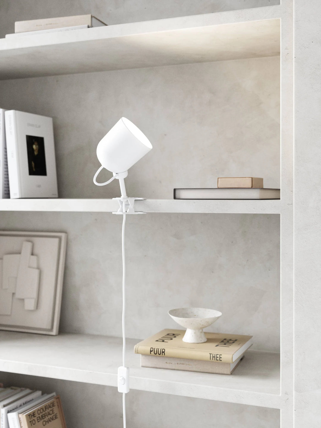 Angle | Clamp lamp | White/Telegrey