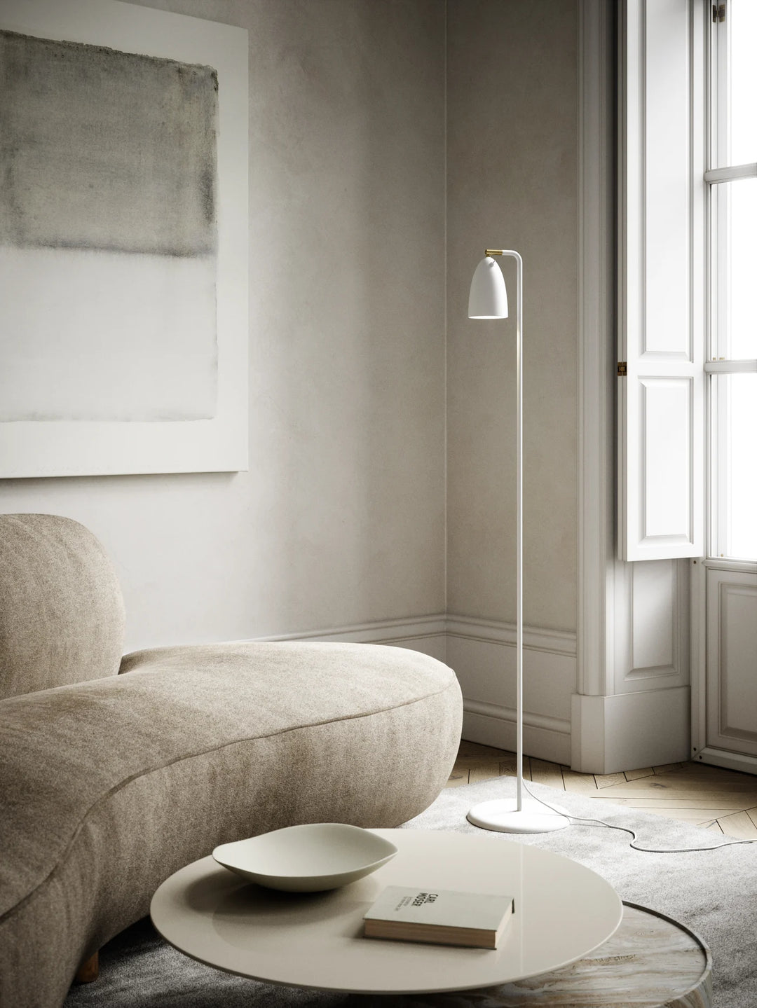 Nexus 2 | Floor lamp | White/Telegrey