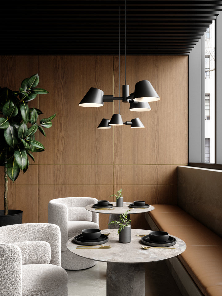 Stay 3-Spot | Hanglamp | Zwart