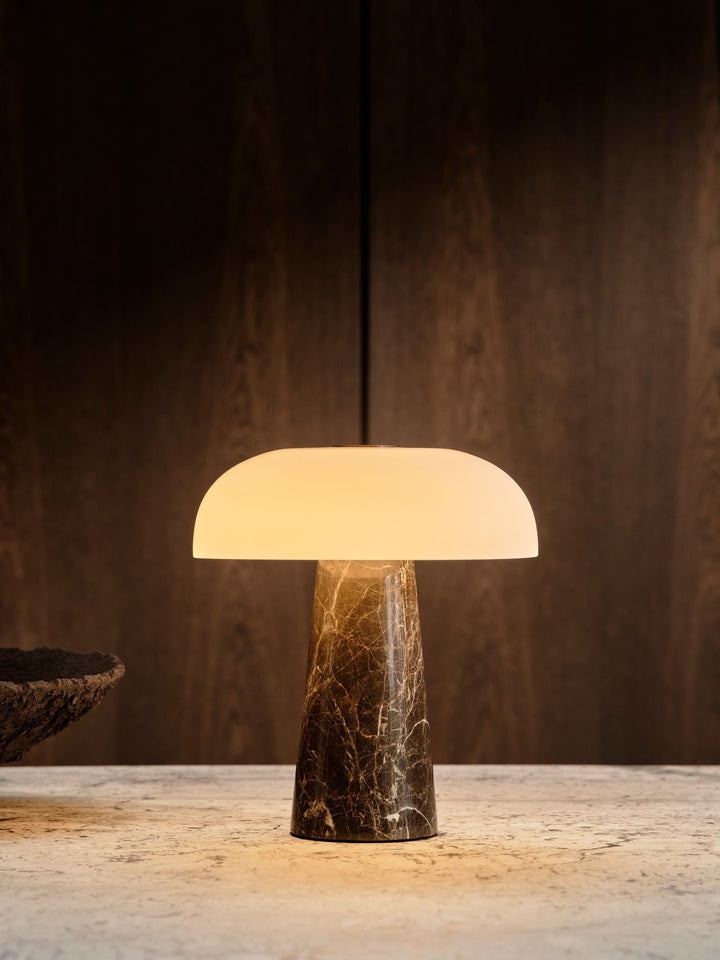 Glossy Mini Portable | Bordslampa | Gråbrun