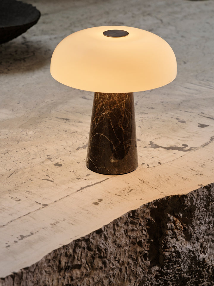 Glossy Mini Portable | Bordslampa | Gråbrun
