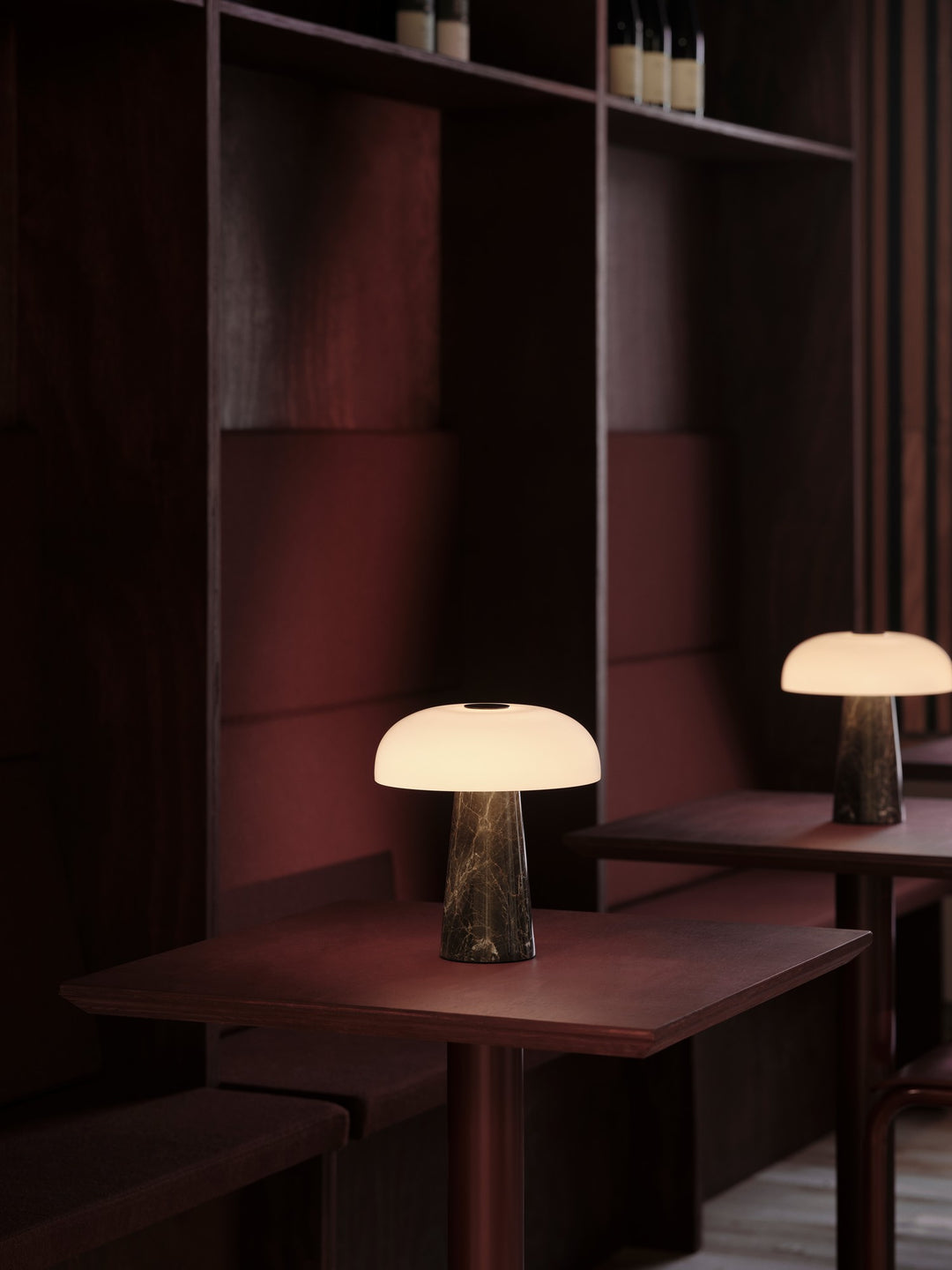 Glossy Mini Portable | Bordslampa | Gråbrun