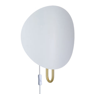 Spargo | Vägglampa | Vit/Mässing