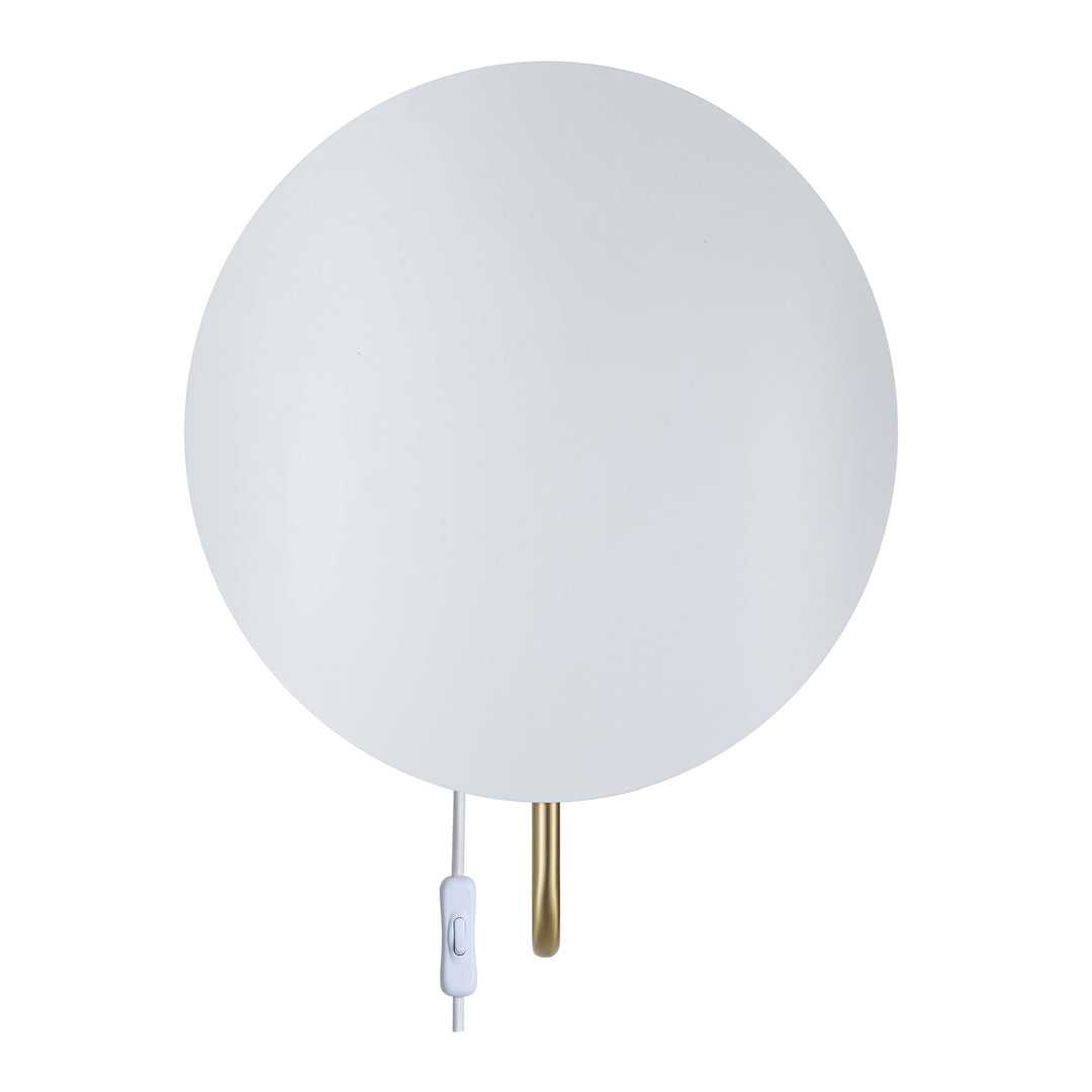 Spargo | Vägglampa | Vit/Mässing