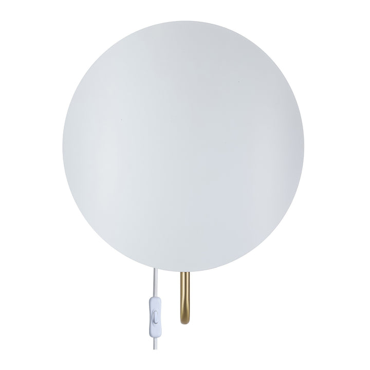 Spargo | Vägglampa | Vit/Mässing