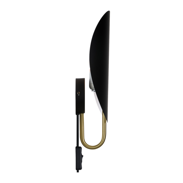 Spargo | Wall light | Black/Brass